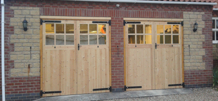 Side Hinged Wooden Garage Doors London